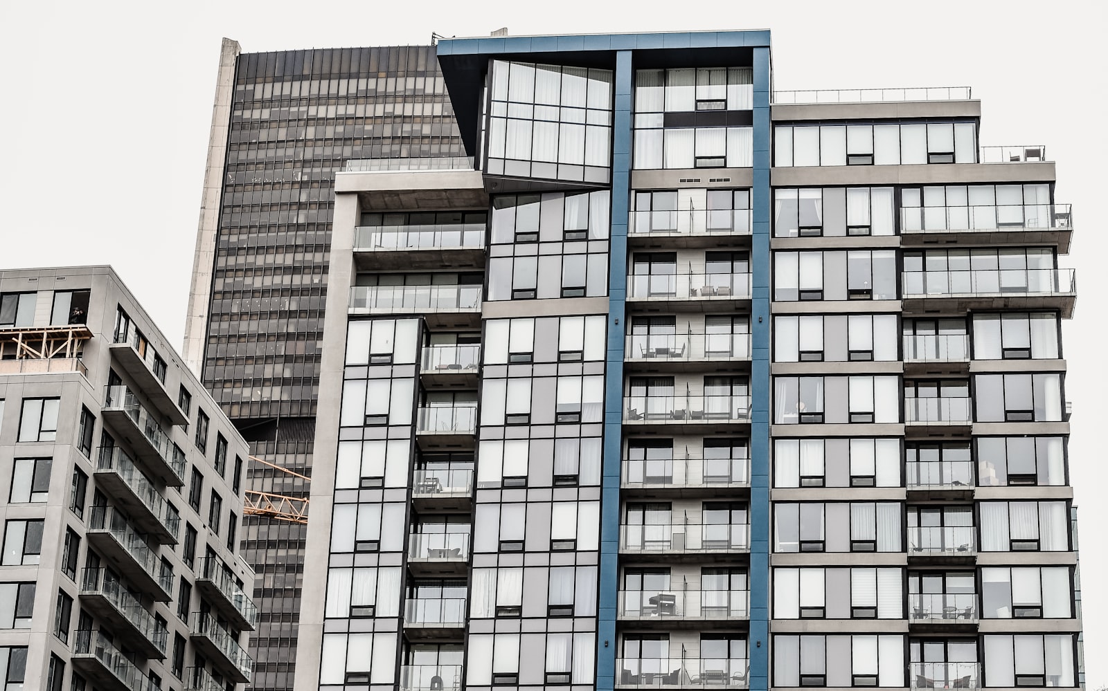Modern residential high-rise building exterior
